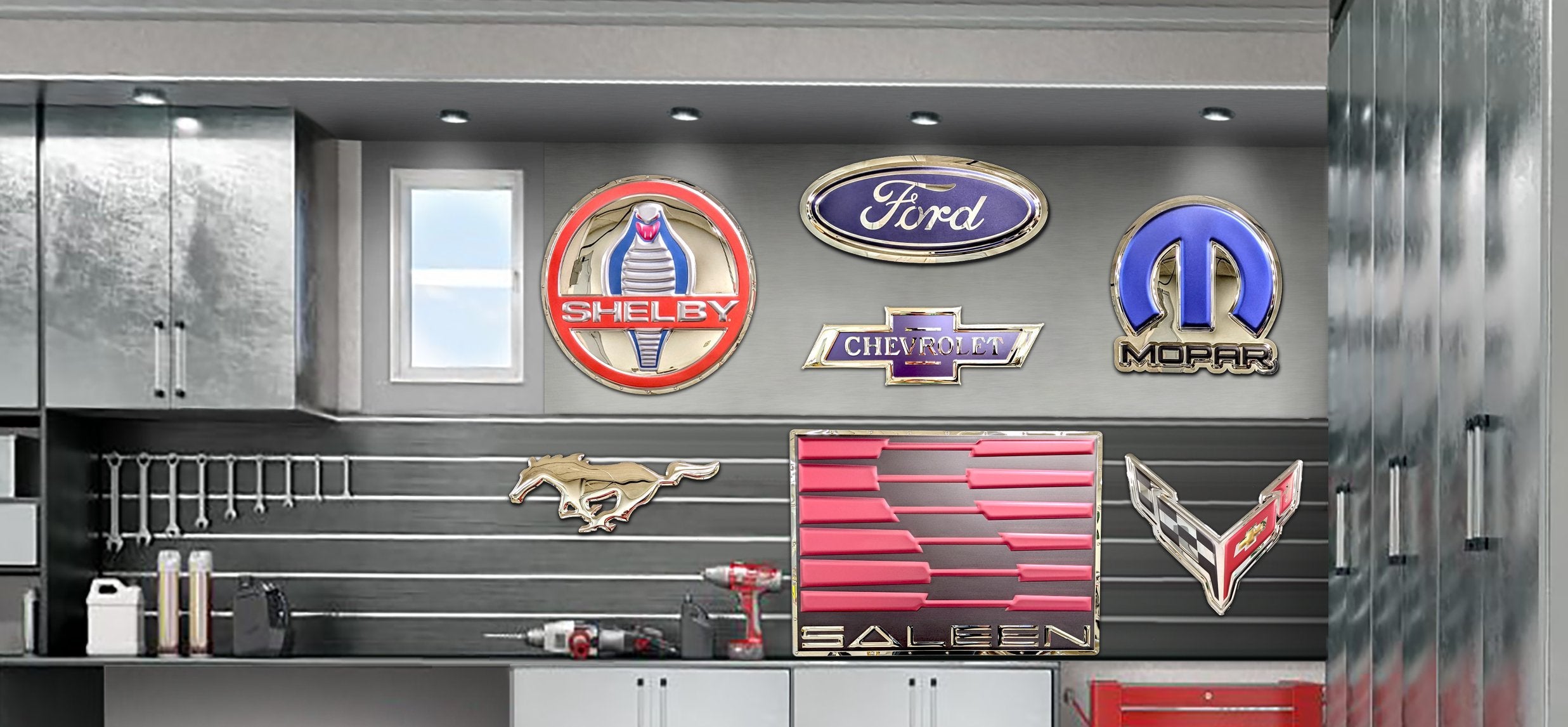 Open Road Brands Dad's Garage Linked and Embossed Metal Sign - AbuMaizar  Dental Roots Clinic