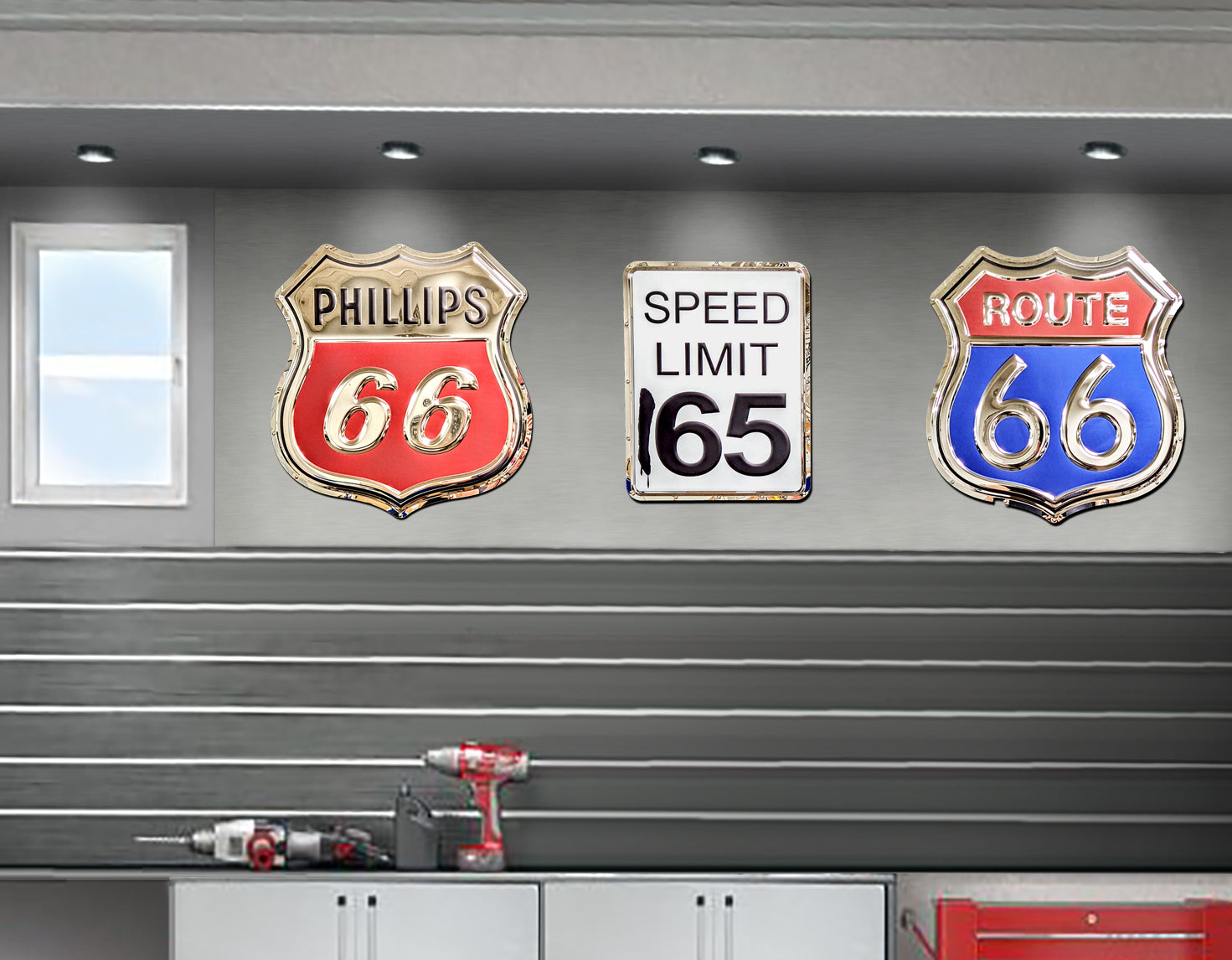 Phillips 66 Metal Sign – Chrome Domz