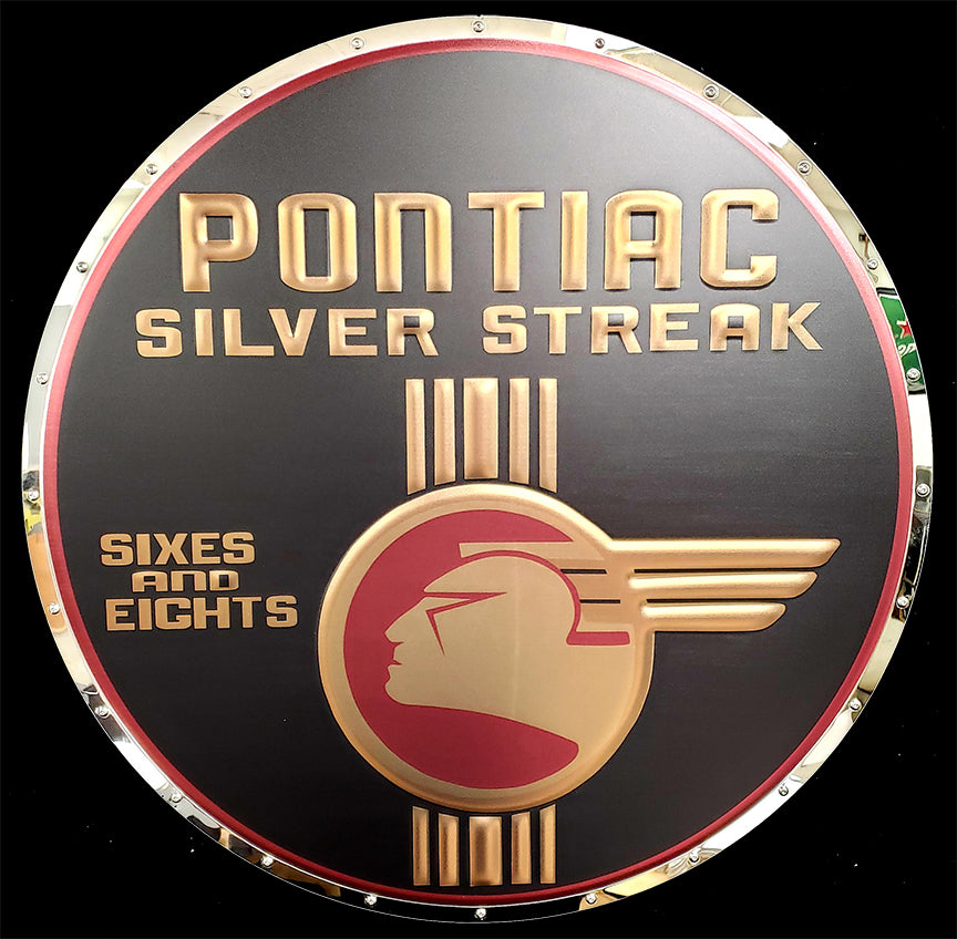 Pontiac Silver Streak Metal Sign – Chrome Domz