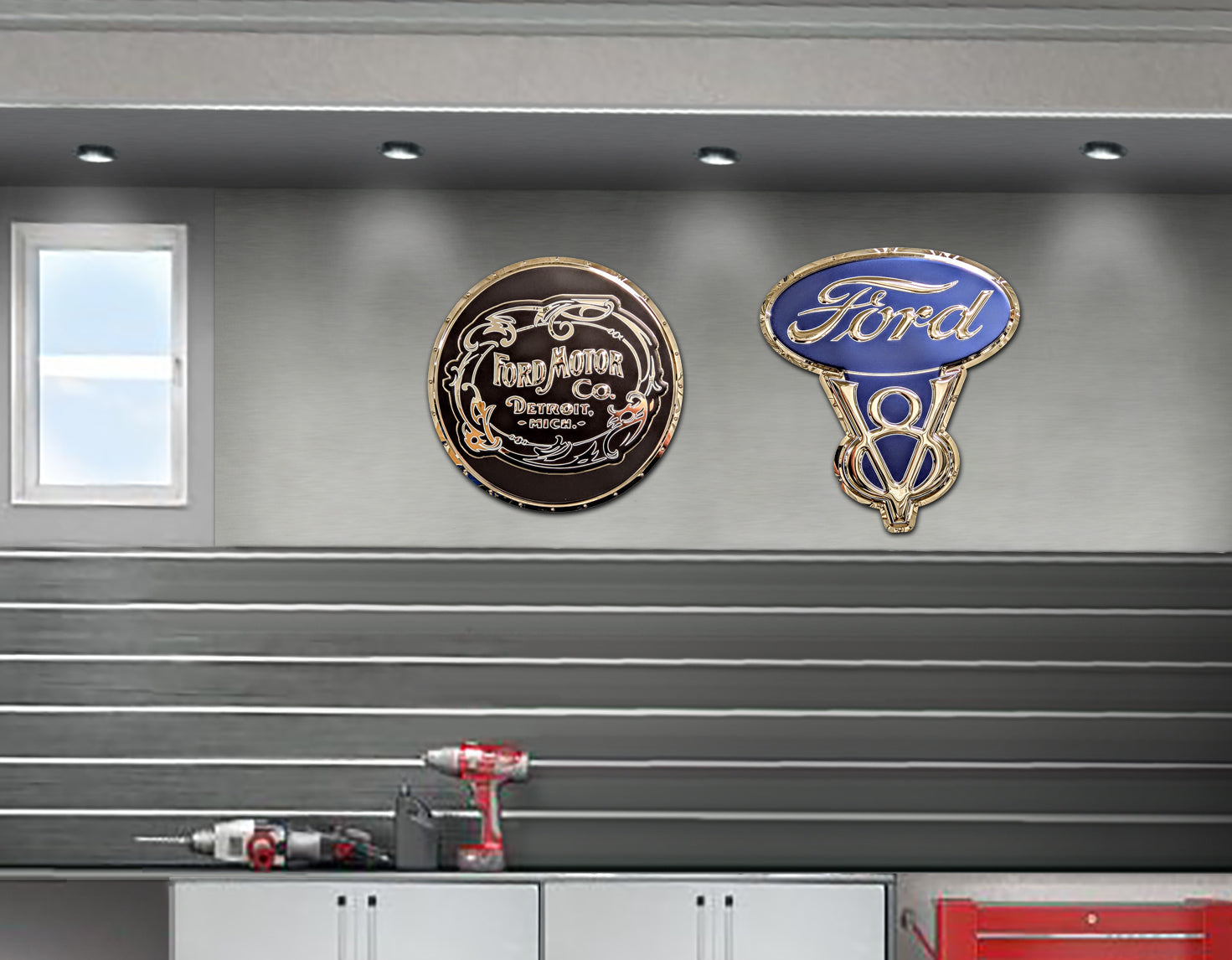 Ford purchases Recycled Metal 3D Sign 8x24x4