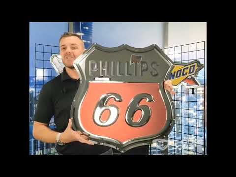 Phillips 66 Metal Sign – Chrome Domz